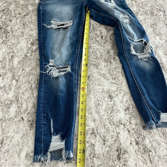 BKE Jeans the buckle distressed skinny gabby high rise ankle size 25 twenty five - Picture 6 of 11